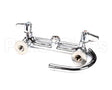 5F-8WLX05 T&S Brass Faucet Wall Mount 8 Centers 512 Swi