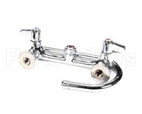 5F-8WLX05 T&S Brass Faucet Wall Mount 8 Centers 512 Swi