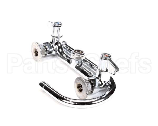 5F-8WLX05 T&S Brass Faucet Wall Mount 8 Centers 512 Swi