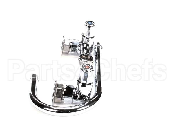 5F-8WLX05 T&S Brass Faucet Wall Mount 8 Centers 512 Swi