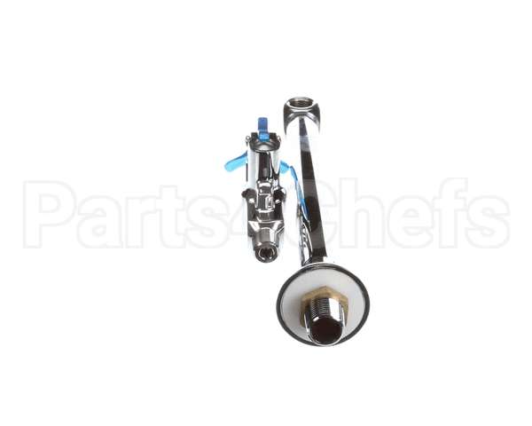 5GF-8P T&S Brass Glass Filler, 8 Deck Mount Pedestal, 1/2