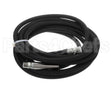 5HR-2HSE-25 T&S Brass 3/8 X 25' Equip Hose, Black, Medium Pres