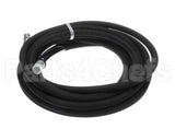 5HR-2HSE-25 T&S Brass 3/8 X 25' Equip Hose, Black, Medium Pres
