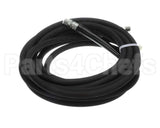 5HR-2HSE-25 T&S Brass 3/8 X 25' Equip Hose, Black, Medium Pres