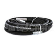 5HR-2HSE-35 T&S Brass 3/8 X 35' Equip Hose, Black, Medium Pres