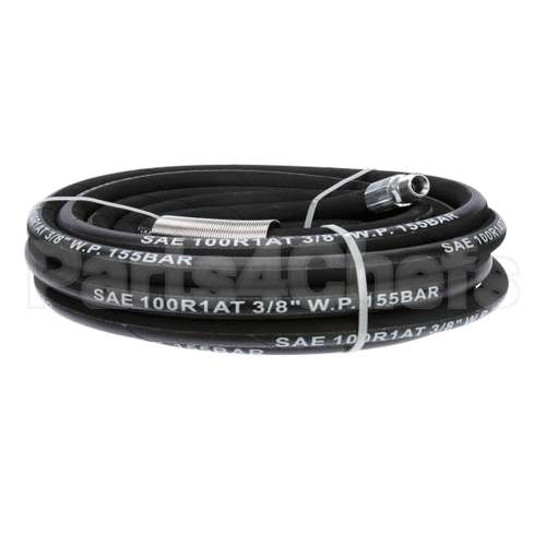 5HR-2HSE-35 T&S Brass 3/8 X 35' Equip Hose, Black, Medium Pres