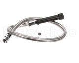 5HSE44 T&S Brass Hose, 44 Flex Stainless Steel, Black Han