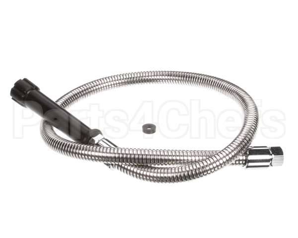 5HSE44 T&S Brass Hose, 44 Flex Stainless Steel, Black Han