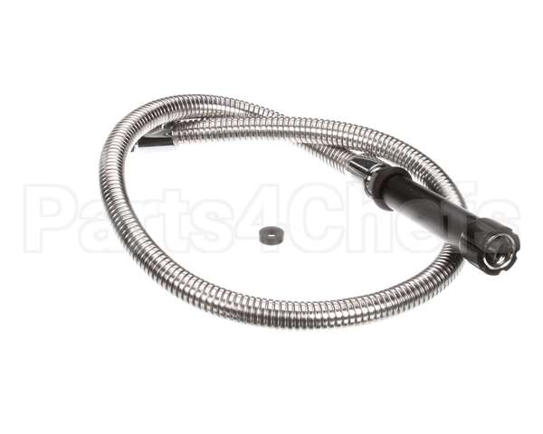 5HSE44 T&S Brass Hose, 44 Flex Stainless Steel, Black Han