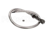 5HSE44 T&S Brass Hose, 44 Flex Stainless Steel, Black Han