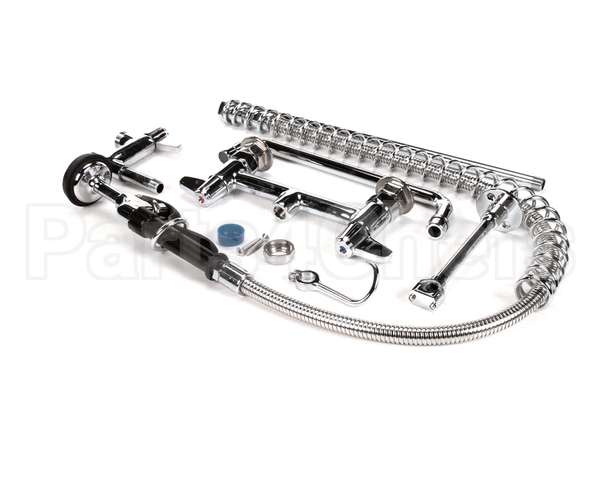 5PR-8D12 T&S Brass Pre-Rinse Unit, 8 Deck Mount, Add-On Fau