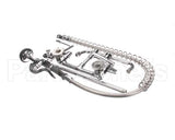 5PR-8W10 T&S Brass Pre-Rinse, Wall Mount Base, 8 Centers, 6