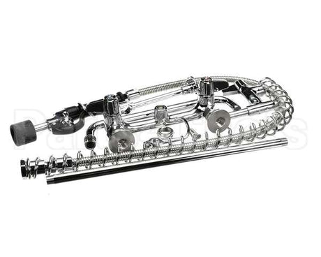 5PR-8W12-C T&S Brass Pre-Rinse Unit: 8 Wall Mount, Low-Flow S