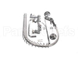 5PR-8W12 T&S Brass Pre-Rinse, Wall Mount Base, 8 Centers, 6