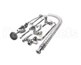 5PR-8W12 T&S Brass Pre-Rinse, Wall Mount Base, 8 Centers, 6