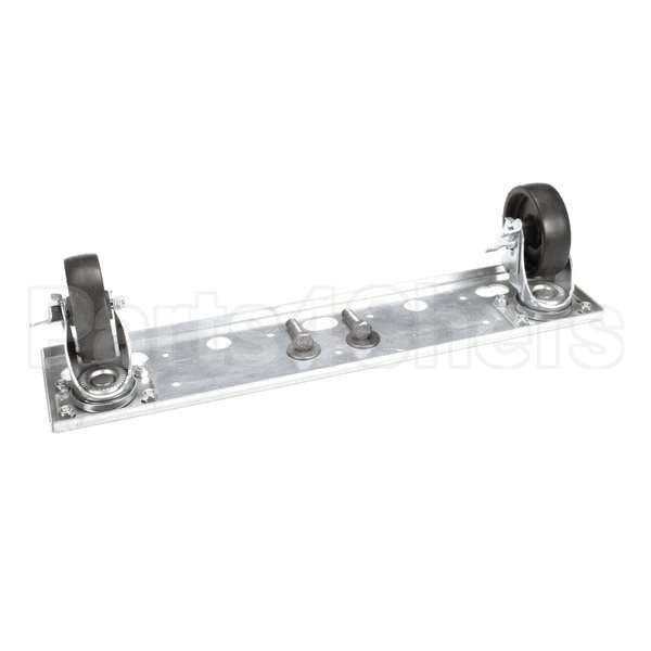 6-501 Compatible Continental Caster Plate Asy Reach-In Fr/Rr (4 W/Bra