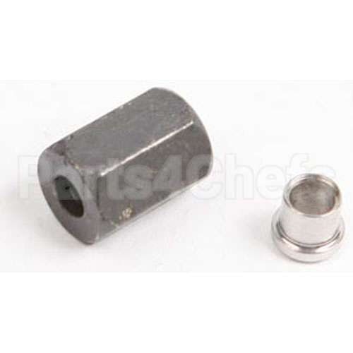 60098102 Compatible Pitco Nut/Sleeve Only Sst Ftg