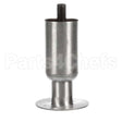 60140401-C Compatible Pitco Leg W/ Flanged Foot, S/S, 4" Adj, Single