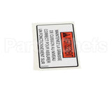60226 Henny Penny Label-Oil Level Warning, Fre