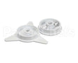 6110023 Heat Seal White Core Adapter Set, 3", Plastic