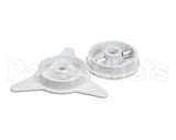 6110023 Heat Seal White Core Adapter Set, 3", Plastic