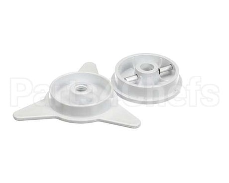 6110023 Heat Seal White Core Adapter Set, 3", Plastic