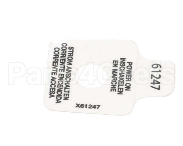 61247 Grindmaster Cecilware Label, Power On Light Pic
