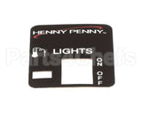 61512 Henny Penny Label-Lights W/Prb