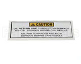 61534 Henny Penny Label-Caution Oil Return Line
