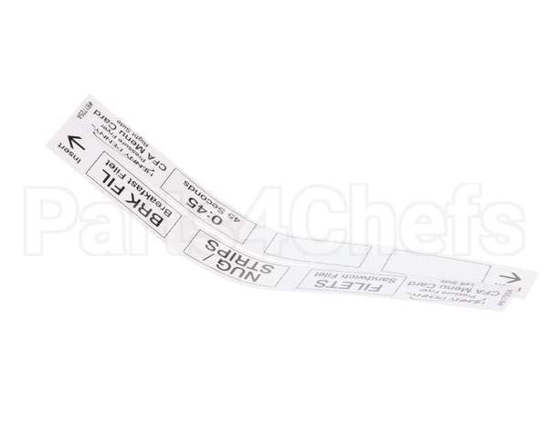 61725 Henny Penny Menu Card-Cfa Pressure Fryer