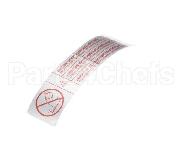 61848 Grindmaster Cecilware Decal, Front Caution