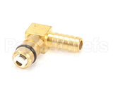63709 Perlick Fitting, Elbow,Gas,Barbed,1/4