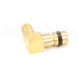 63709 Perlick Fitting, Elbow,Gas,Barbed,1/4