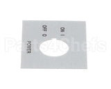 63993 Middleby Decal,Power On/Off Ps640S