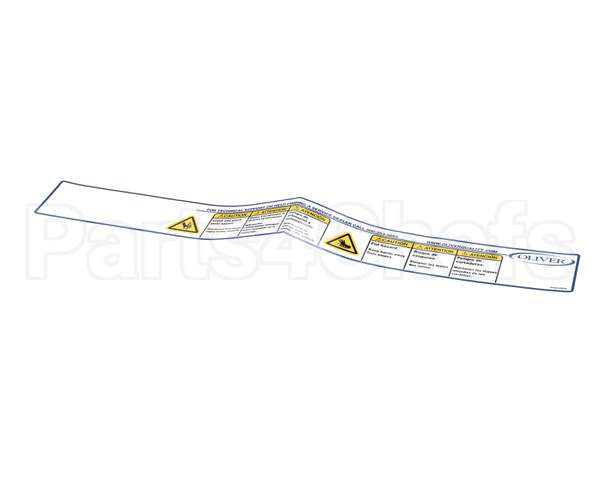 6402-0006 Oliver Nameplate-Technical Supp/Caut