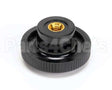 64065 Saniserv Knob, Plas Blk 1-7/8
