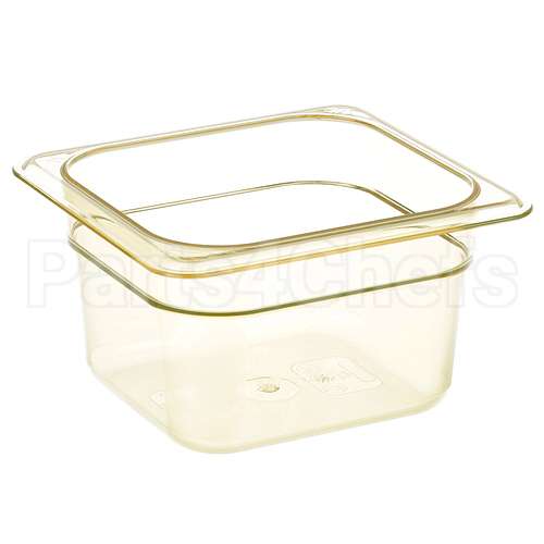 64HP150 Compatible Cambro 1/6 High Heat Food Pan Amber