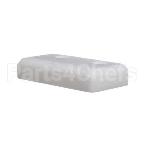6508 Douglas Machines White Delrin Foot Block Pt Cpt