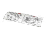 66444 Henny Penny Label-Operational Hazards