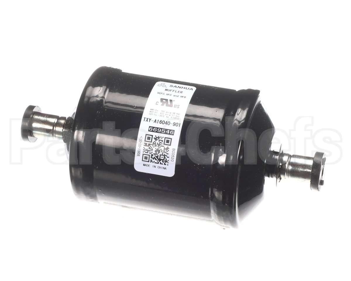 669546R Nortek Repl,Muffler,Disch,5.5"L,1/2"Ods