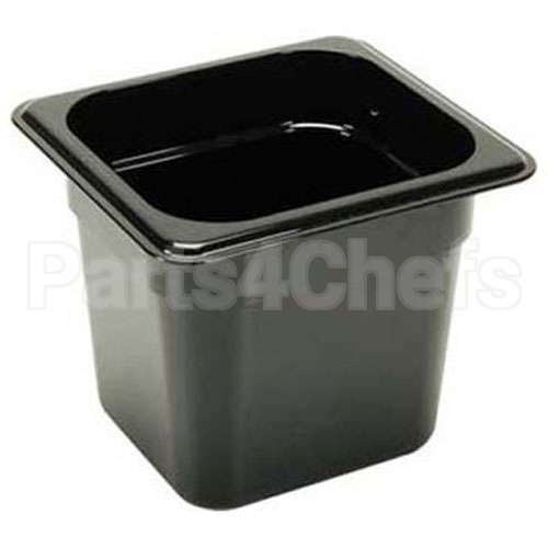 66CW-110 Compatible Cambro Pan Sixth X 6 Black -110