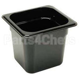 66CW-110 Compatible Cambro Pan Sixth X 6 Black -110