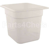 66PP-190 Compatible Cambro Pan 1/6 X 6 Plastic Semi-Clear