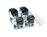 67061 Perlick Caster Kit, Set Of 4, 2-7/8 H