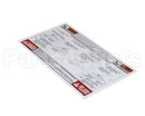 67329 Henny Penny Lid Instruction Label