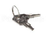 67876 Perlick Key, Lock, Sliding Door, Black