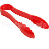 6TGS(404) Compatible Cambro Tongs, 6"L, Scallop, Redplst