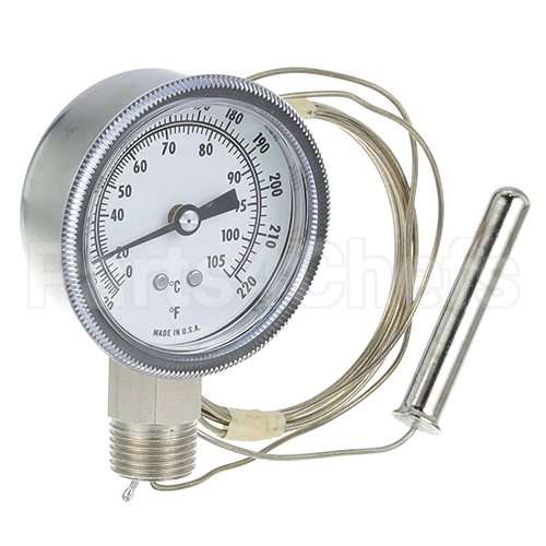 70-2470-613 Compatible Midwest Appliance Parts Thermometer2-7/8, 20-220F, 1/2 Mpt