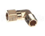 7002672 Antunes Elbow, 1/2"T X 3/8"Mpt, Br