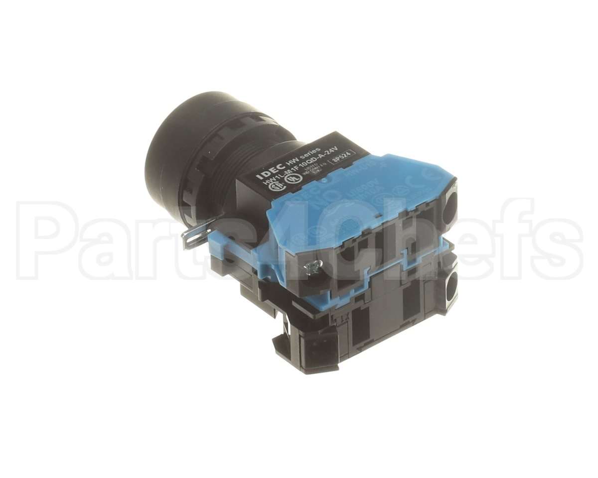 7002781 Antunes Push Button Flush Amber Illuminated